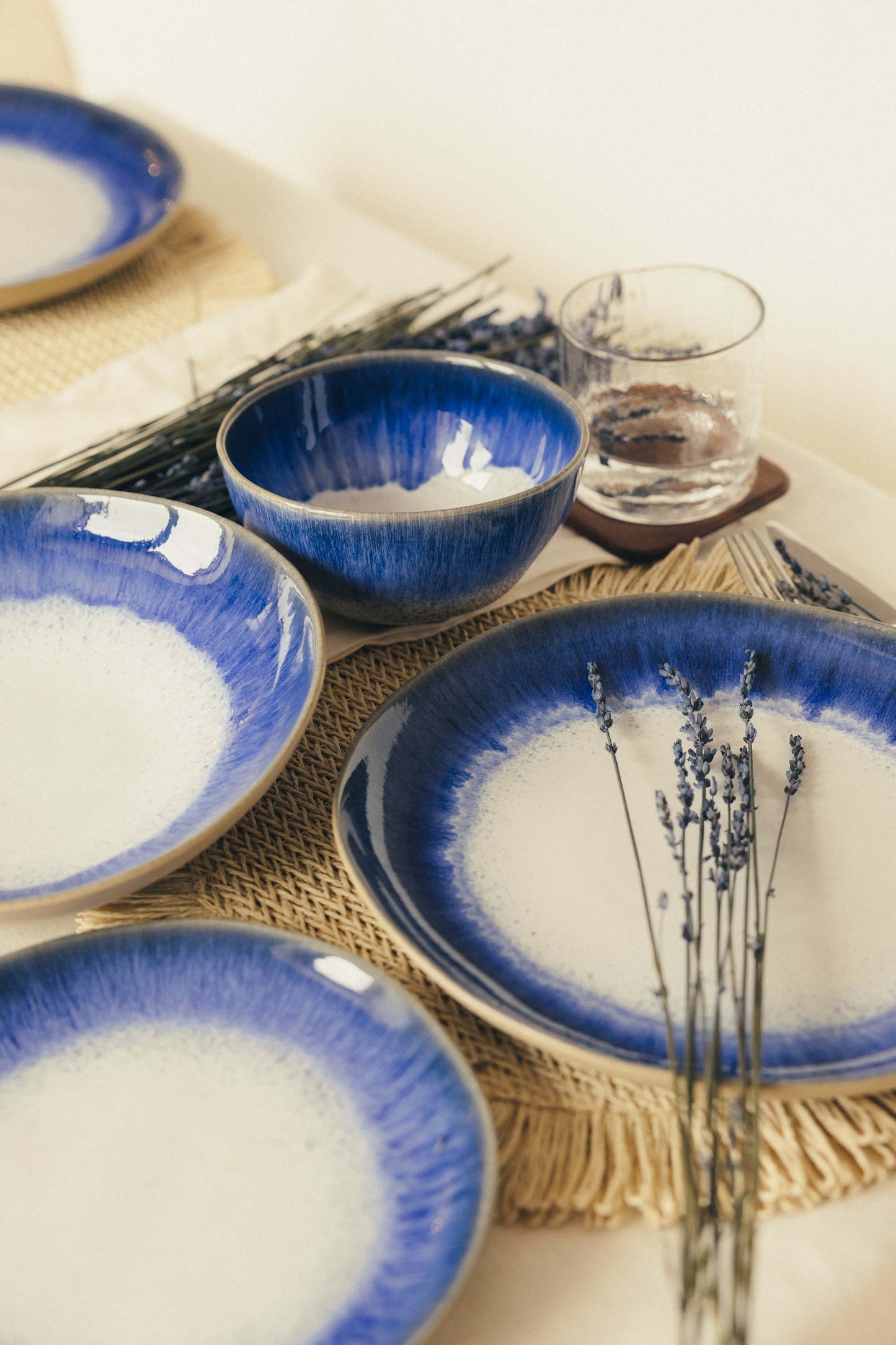 All plates set Maré 18 pieces