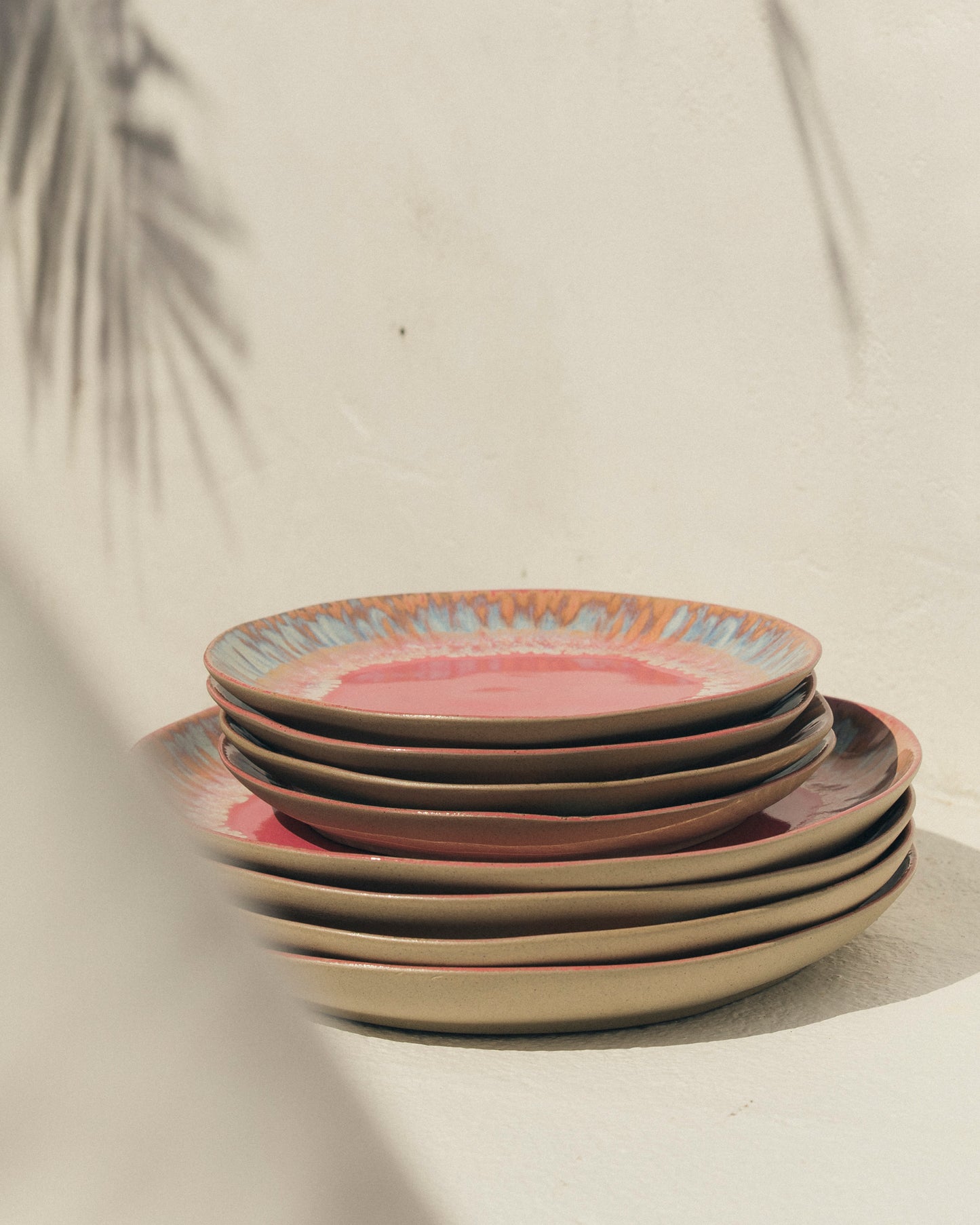 Plates set Pôr do sol 8 pieces