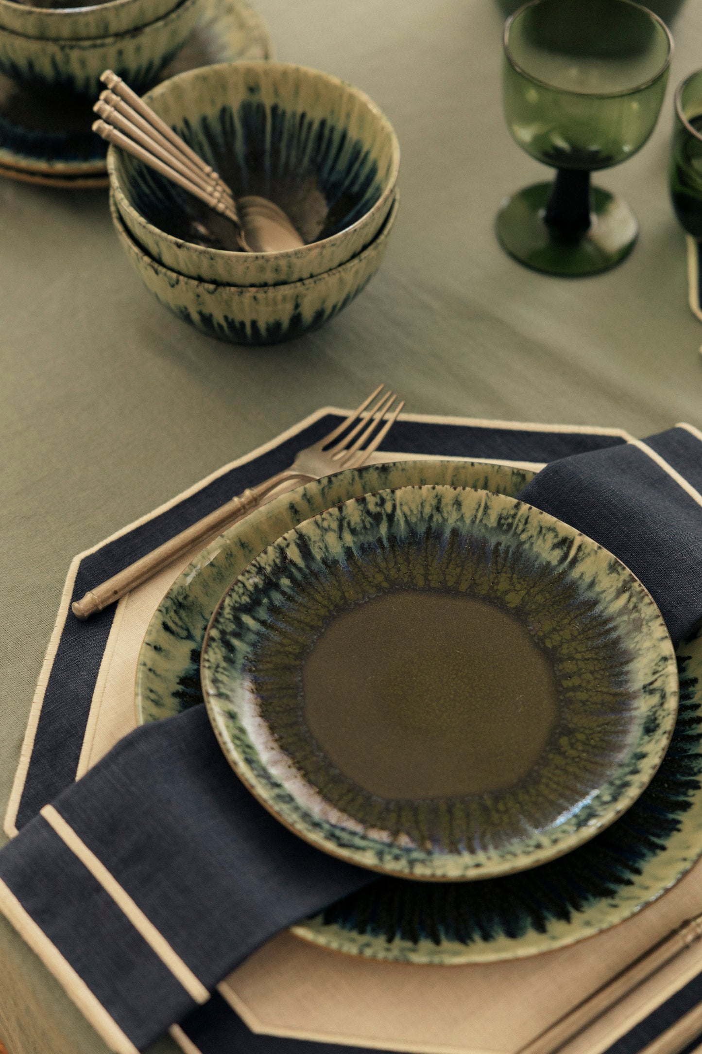 Teller Set Azeitona 12-teilig